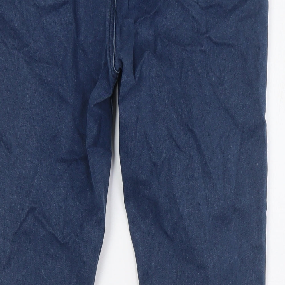 TU Womens Blue Cotton Jegging Jeans Size 12 L29 in Regular Zip