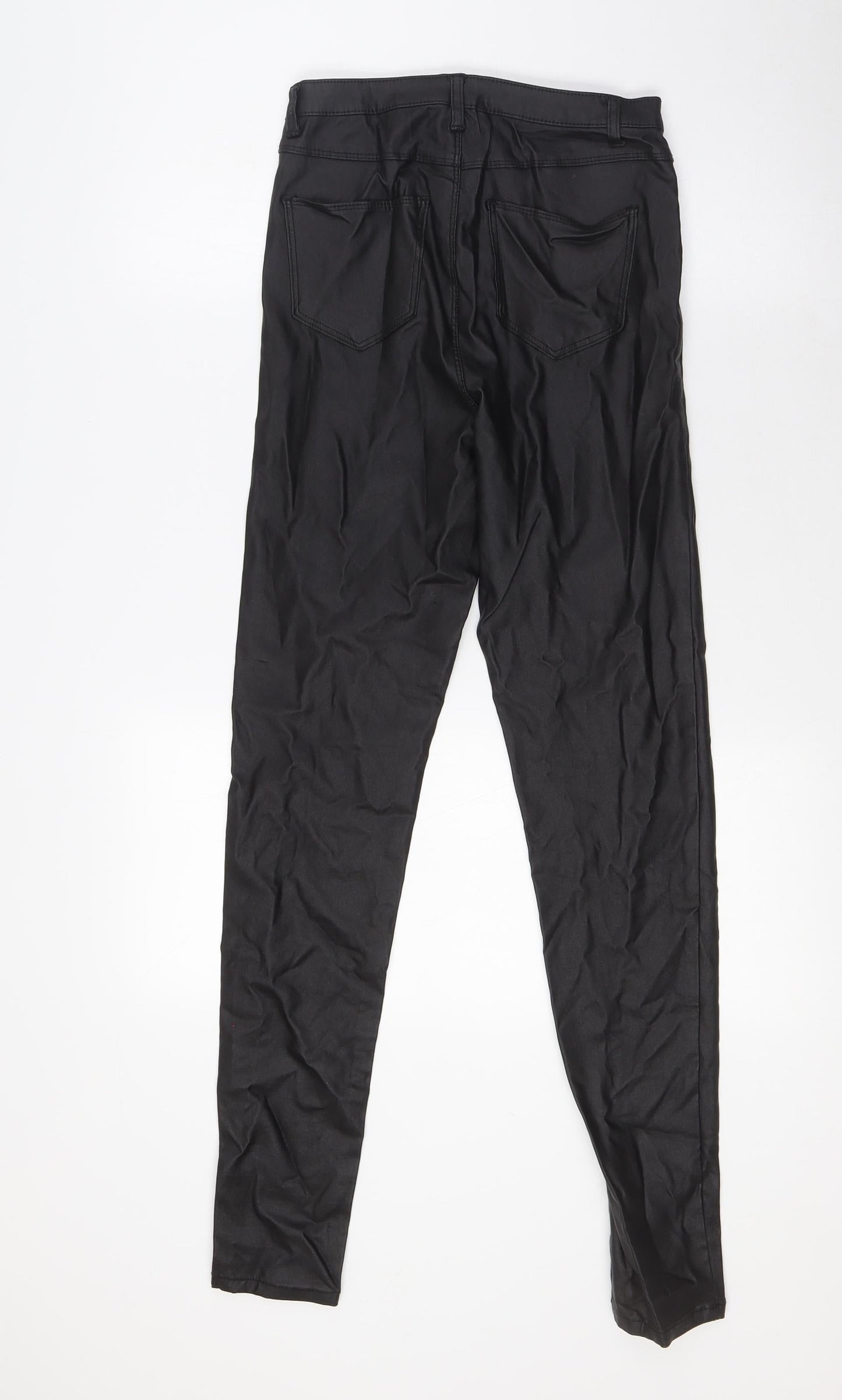 Womens UK Size 8 Quiz Regular Fit  Black Trousers