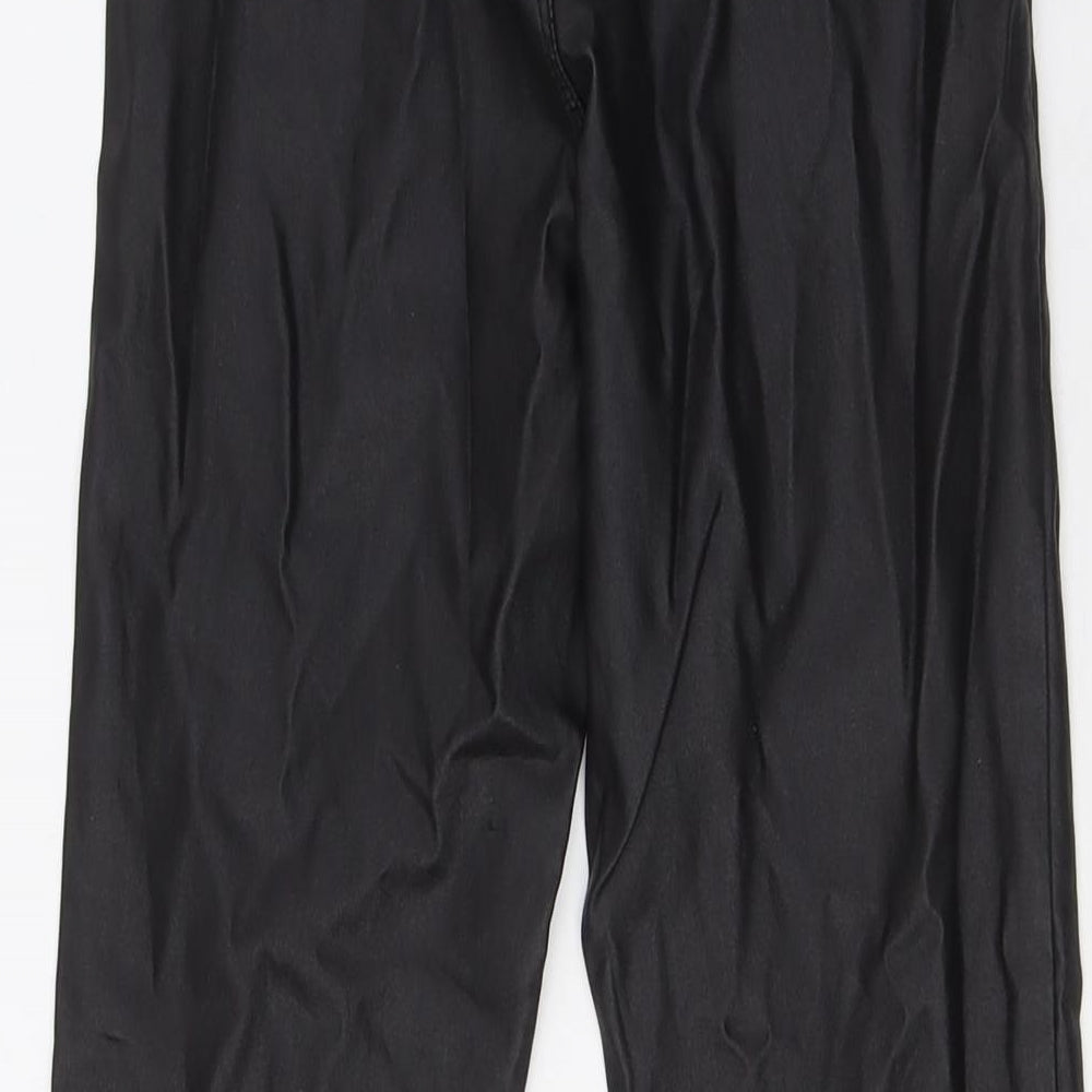 Womens UK Size 8 Quiz Regular Fit  Black Trousers