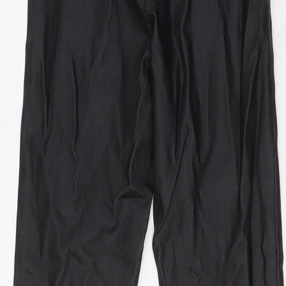 Womens UK Size 8 Quiz Regular Fit  Black Trousers