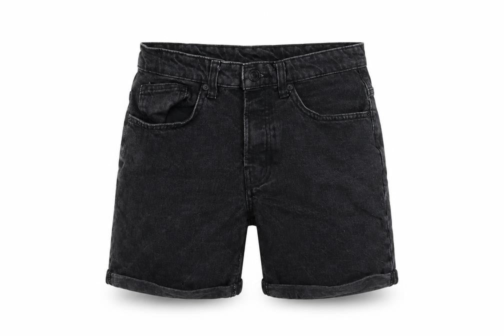 Denim & Co. Womens Grey 100% Cotton Basic Shorts Size 30 in Regular Zip - Inside Leg 8in