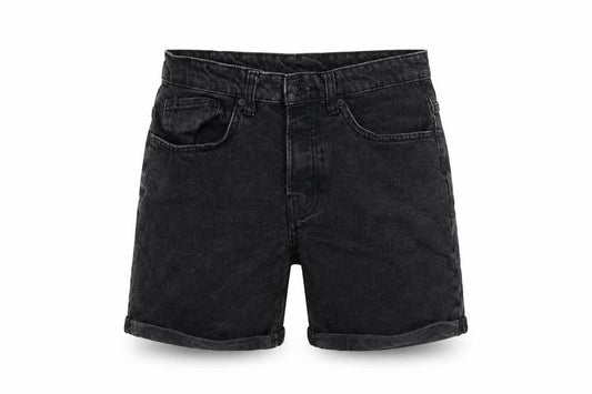 Denim & Co. Womens Grey 100% Cotton Basic Shorts Size 30 in Regular Zip - Inside Leg 8in
