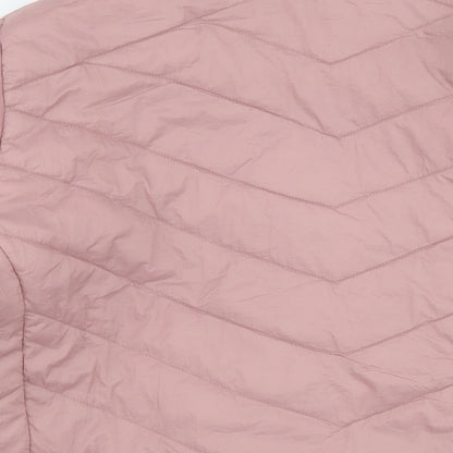 Oner Womens Pink Puffer Jacket Jacket Size 3XL Zip