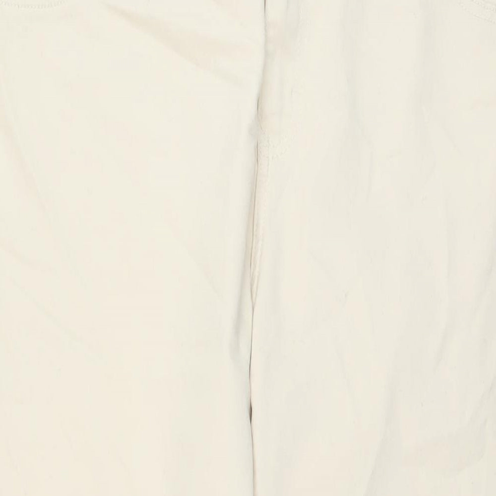 Denim & Co. Womens Beige Cotton Skinny Jeans Size 20 L27 in Regular Button