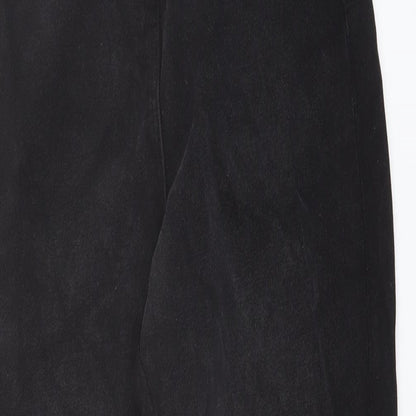 COLLUSION Womens Black Cotton Mom Jeans Size 6 L29 in Regular Button