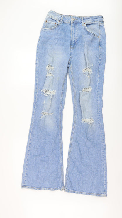 BDG Womens Blue Cotton Flared Jeans Size 30 in L32 in Regular Button
