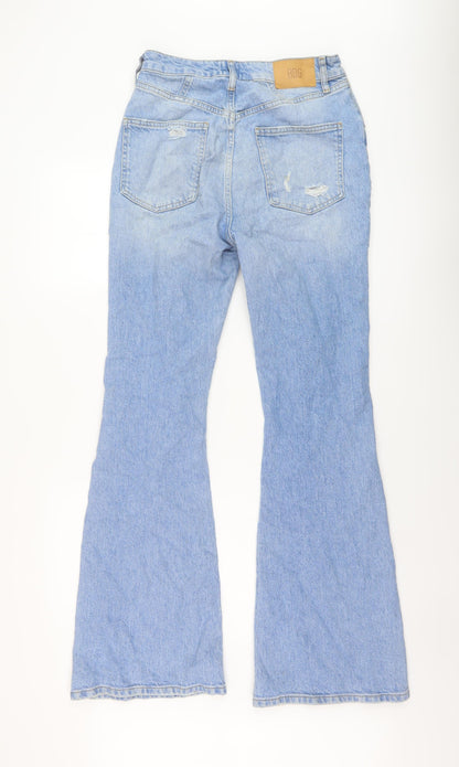 BDG Womens Blue Cotton Flared Jeans Size 30 in L32 in Regular Button