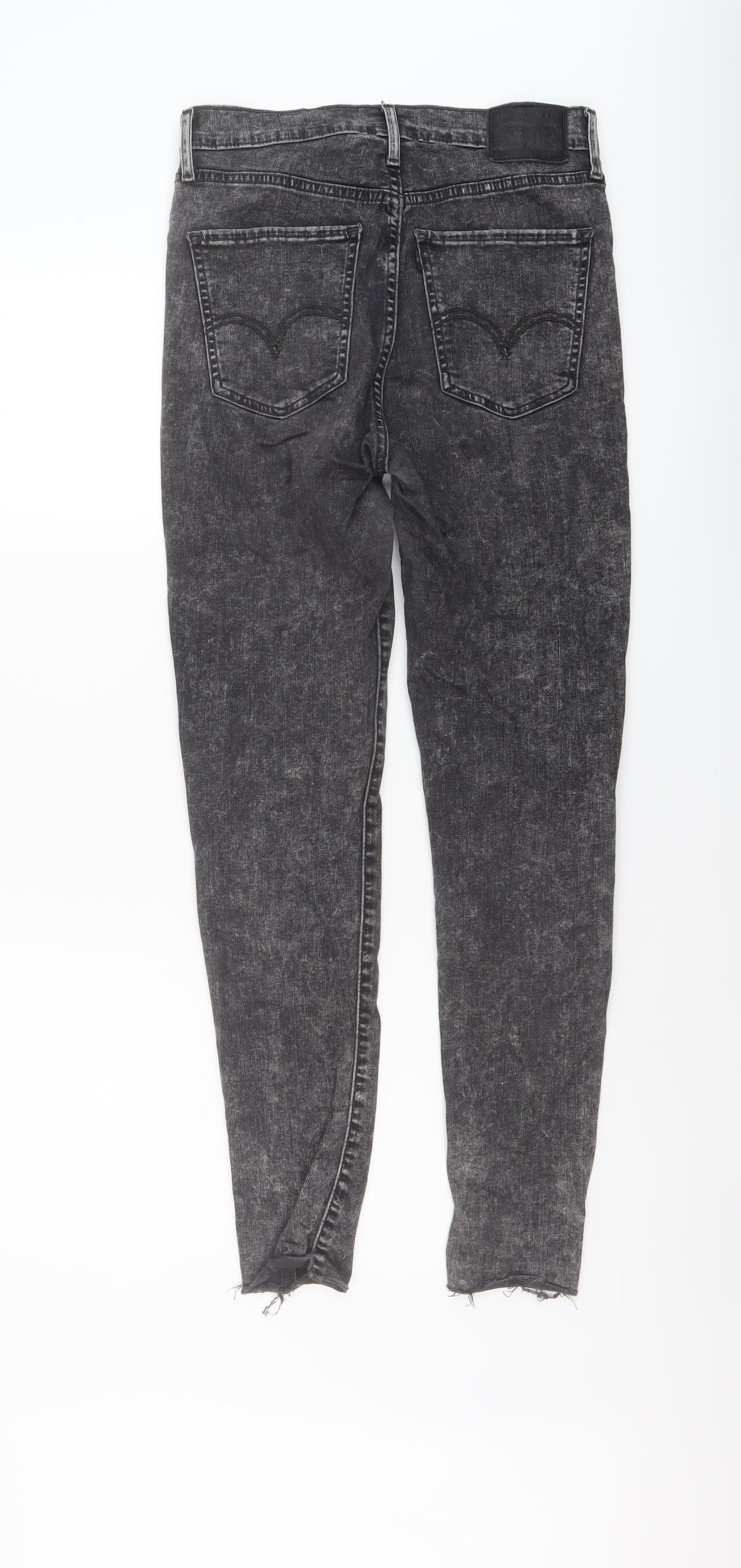 Levi's Womens Grey Cotton Skinny Jeans Size 28 in L28 in Regular Button