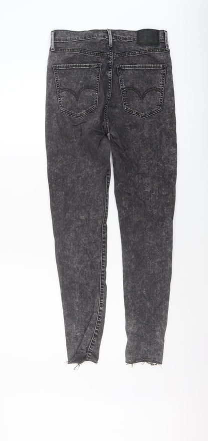 Levi's Womens Grey Cotton Skinny Jeans Size 28 in L28 in Regular Button