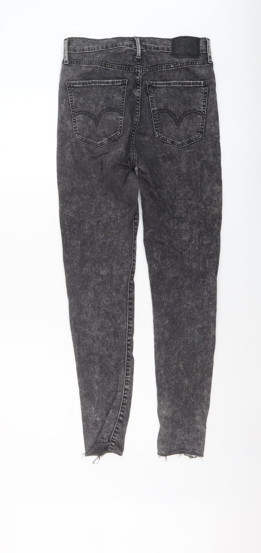 Levi's Womens Grey Cotton Skinny Jeans Size 28 in L28 in Regular Button