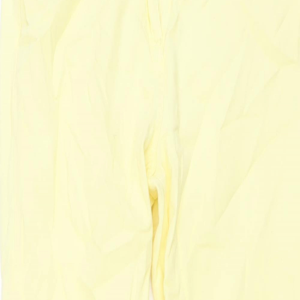 CC Womens Yellow Cotton Straight Jeans Size 10 L28 in Regular Button