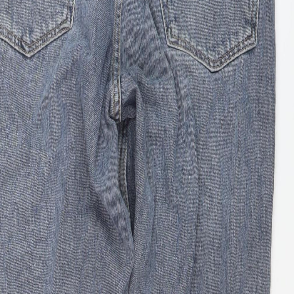 Topshop Womens Blue Cotton Mom Jeans Size 28 in L26 in Regular Button