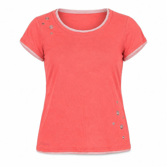 Womens UK Size 16 Maine Red Basic Blouse