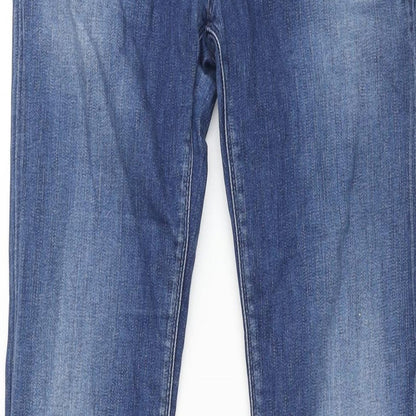 Replay Womens Blue Cotton Flared Jeans Size 29 in L32 in Regular Zip