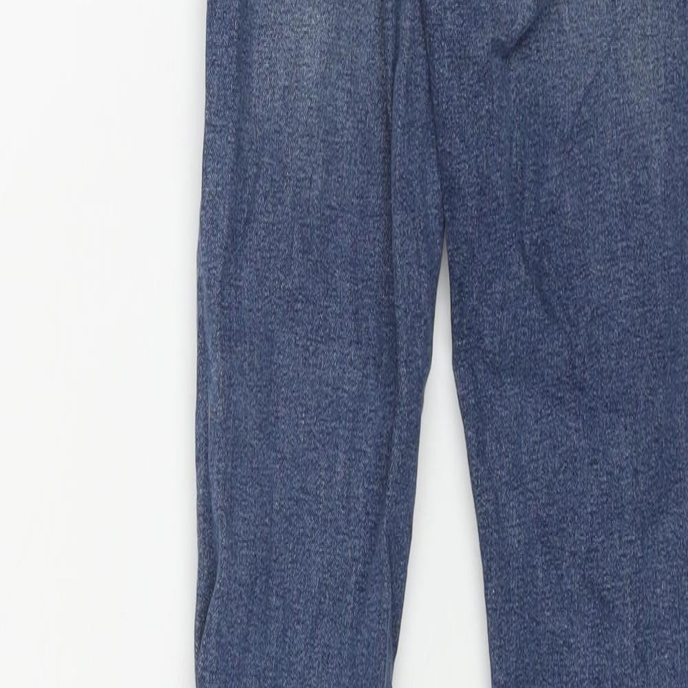 Topshop Womens Blue Cotton Skinny Jeans Size 24 in L32 in Regular Zip