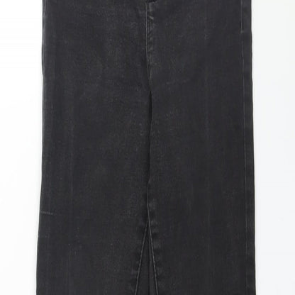 Denim & Co. Womens Black Cotton Skinny Jeans Size 6 L26 in Regular Zip