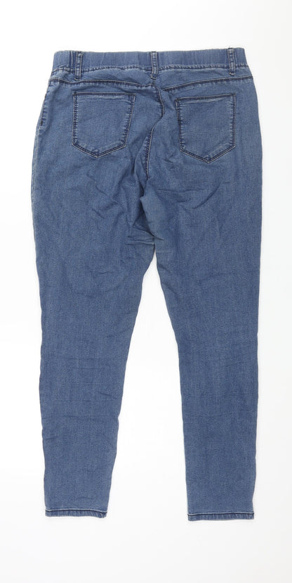 Exact Womens Blue Cotton Jegging Jeans Size 12 L28 in Regular