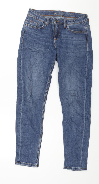 Colin's Womens Blue Cotton Tapered Jeans Size 30 in L29 in Regular Zip