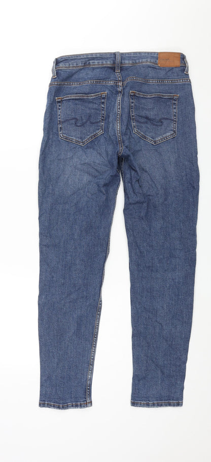 Colin's Womens Blue Cotton Tapered Jeans Size 30 in L29 in Regular Zip