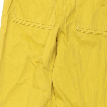 BDG Womens Yellow Cotton Wide-Leg Jeans Size 27 in L27 in Regular Zip