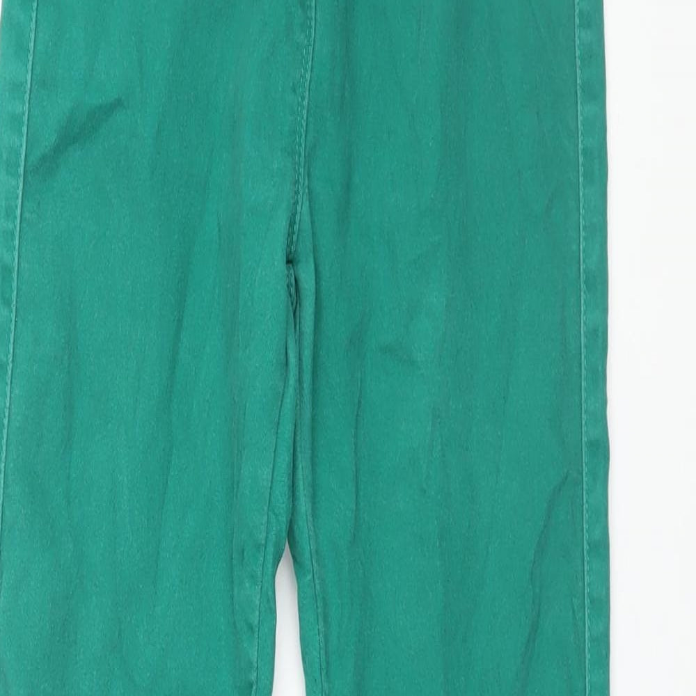 TU Womens Green Cotton Jegging Jeans Size 8 L28 in Regular