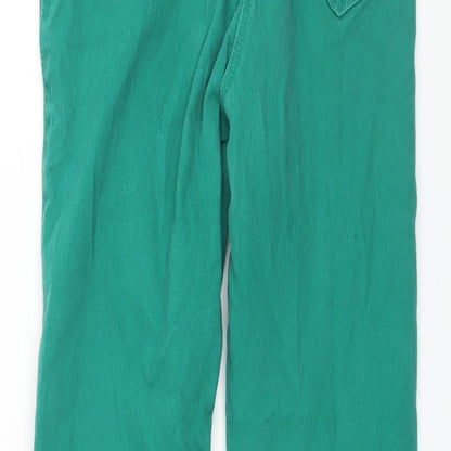 TU Womens Green Cotton Jegging Jeans Size 8 L28 in Regular