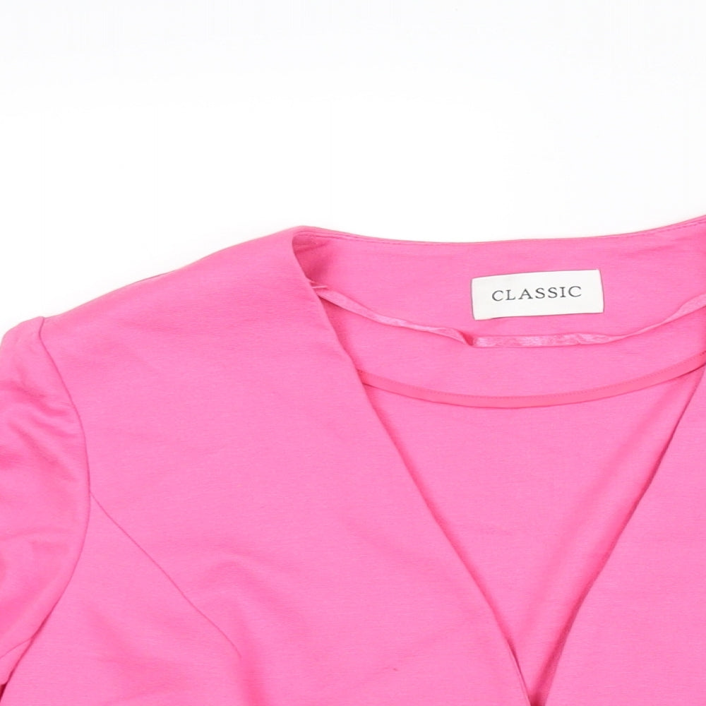 Womens UK Size 14 Classic Pink Jacket