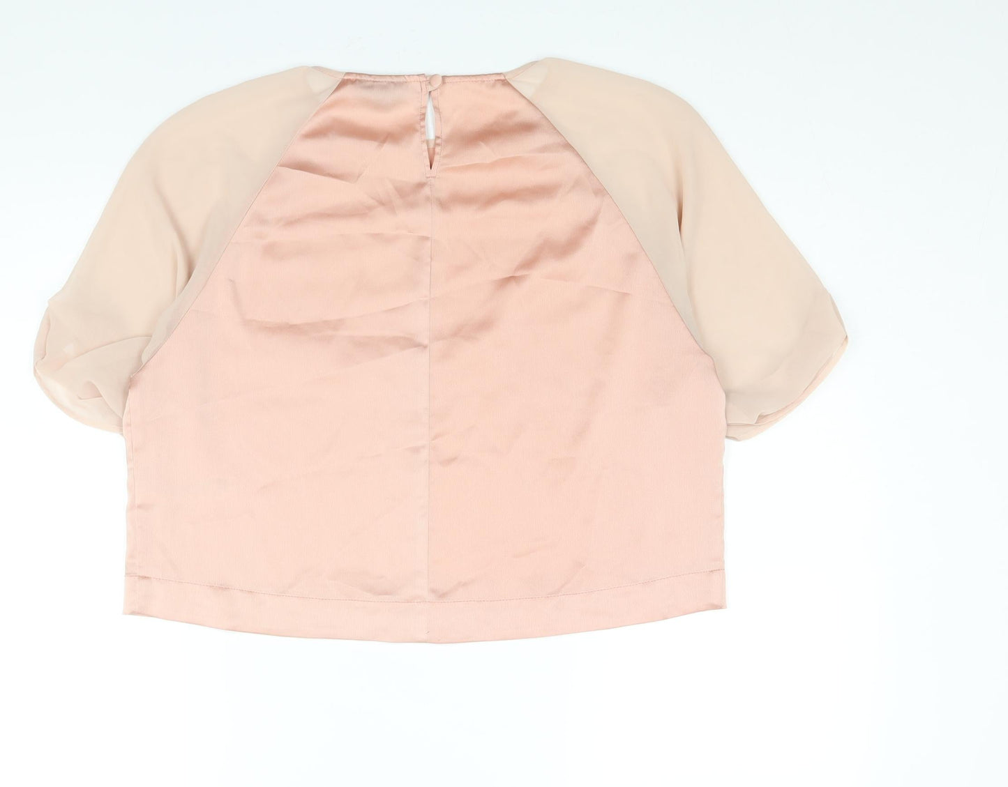 Womens UK Size 10 Topshop Pink Basic Blouse