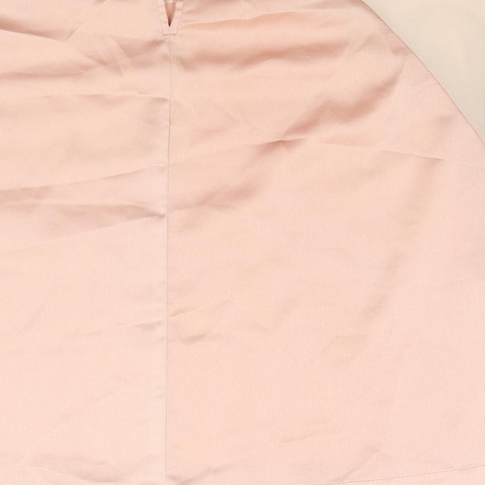 Womens UK Size 10 Topshop Pink Basic Blouse