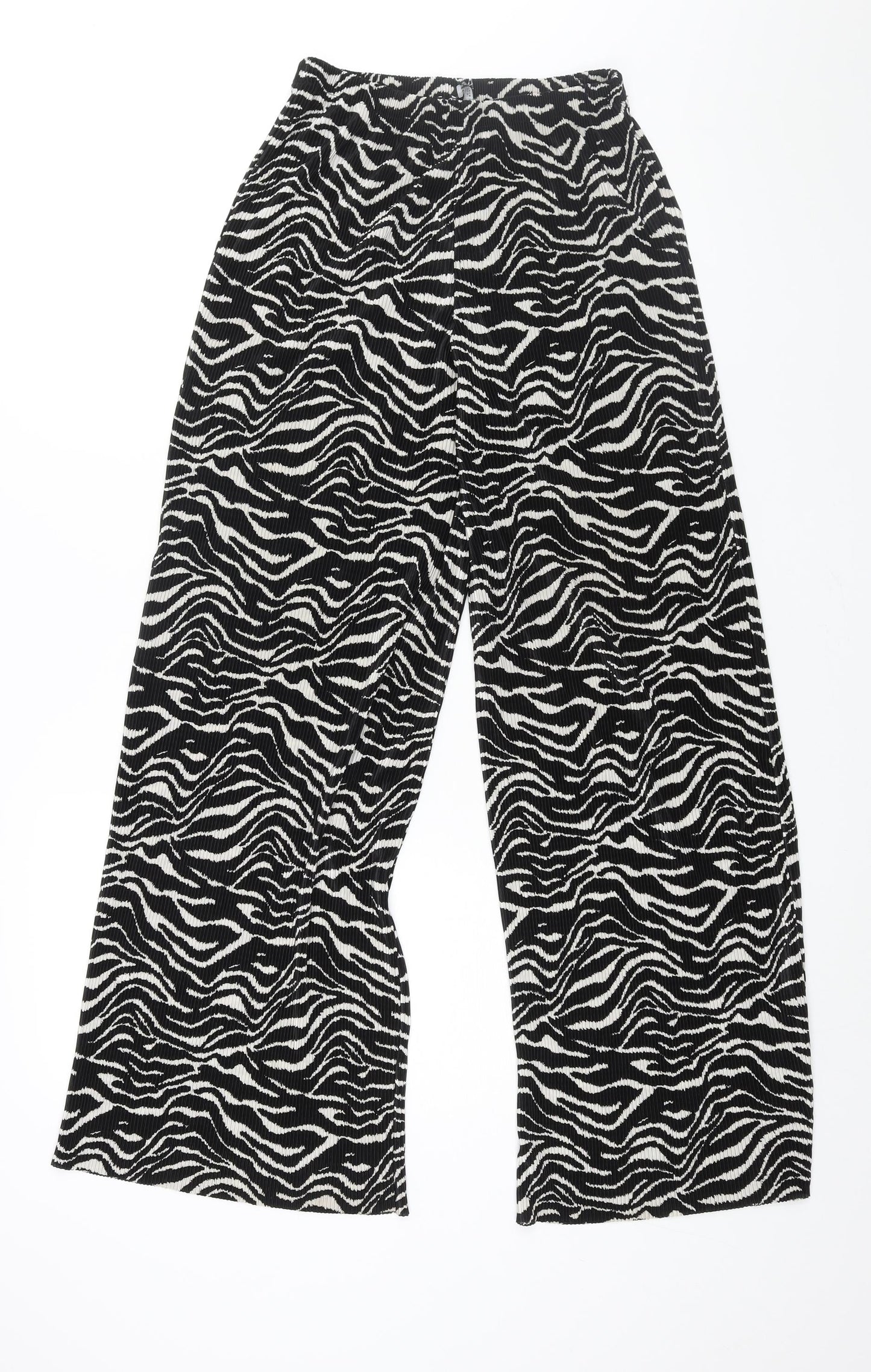 Womens UK Size S Zara Regular Fit  Black Trousers