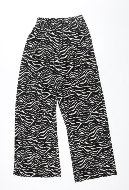 Womens UK Size S Zara Regular Fit  Black Trousers