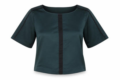 Womens UK Size 10 River Island Green Basic Blouse