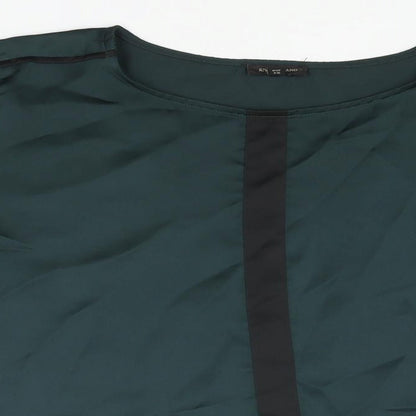 Womens UK Size 10 River Island Green Basic Blouse