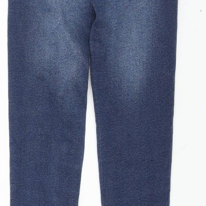 Blue Zoo Girls Black Cotton Skinny Jeans Size 9 Years L24 in Regular Zip