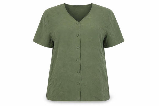 Womens UK Size 18 Debenhams Green Basic Blouse