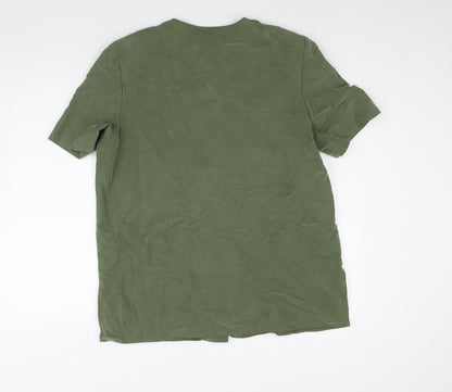 Womens UK Size 18 Debenhams Green Basic Blouse