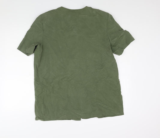 Womens UK Size 18 Debenhams Green Basic Blouse