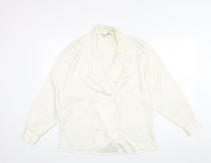Womens UK Size 12 NEXT Ivory Basic Blouse