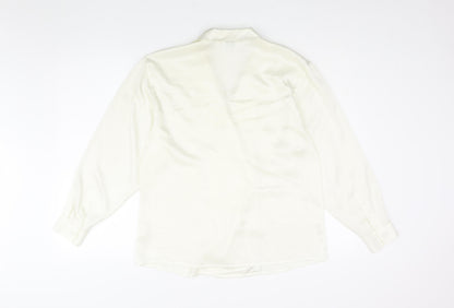 Womens UK Size 12 NEXT Ivory Basic Blouse