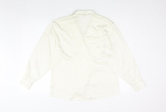 Womens UK Size 12 NEXT Ivory Basic Blouse