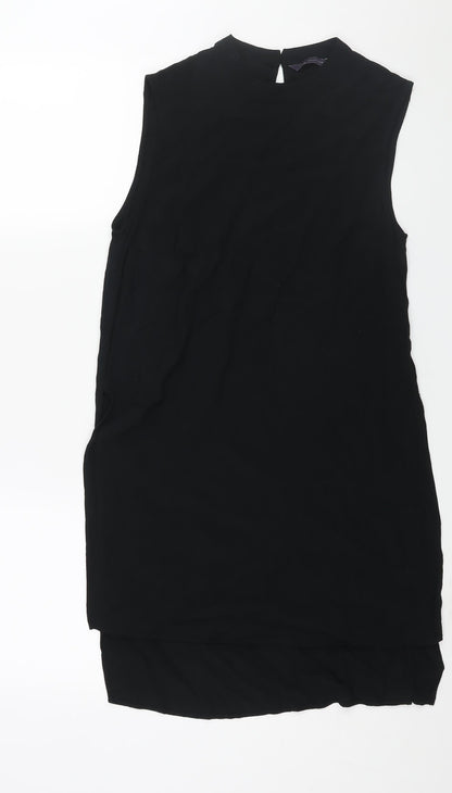 Womens UK Size 10 Marks and Spencer Black Tunic Blouse