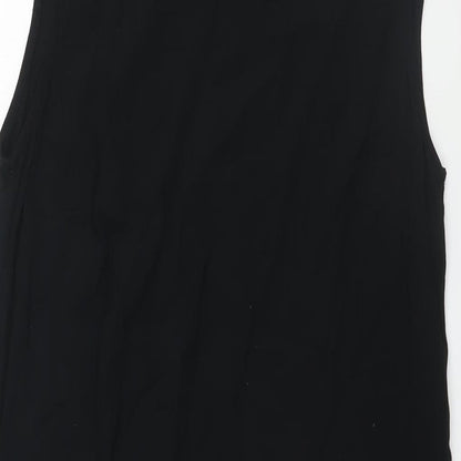 Womens UK Size 10 Marks and Spencer Black Tunic Blouse