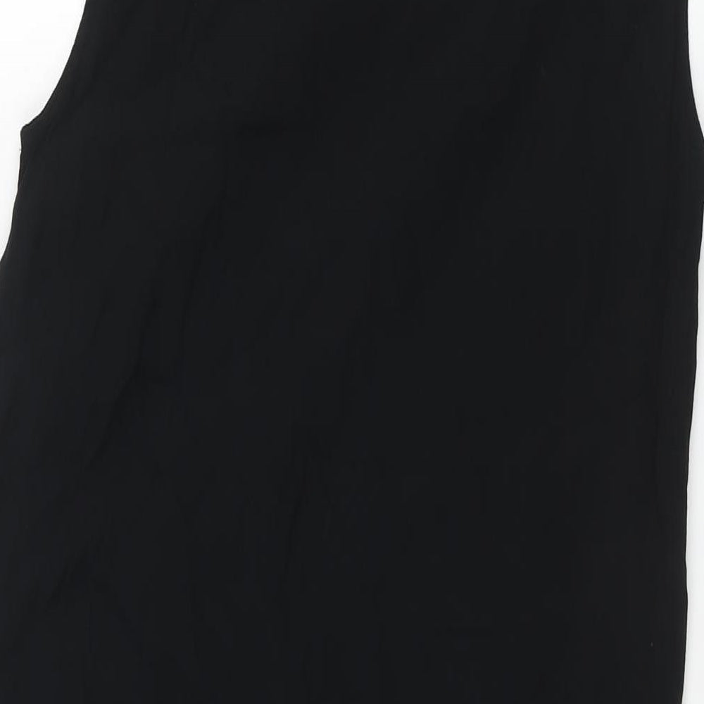 Womens UK Size 10 Marks and Spencer Black Tunic Blouse