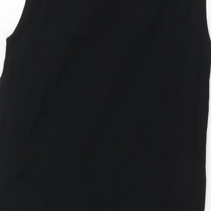 Womens UK Size 10 Marks and Spencer Black Tunic Blouse