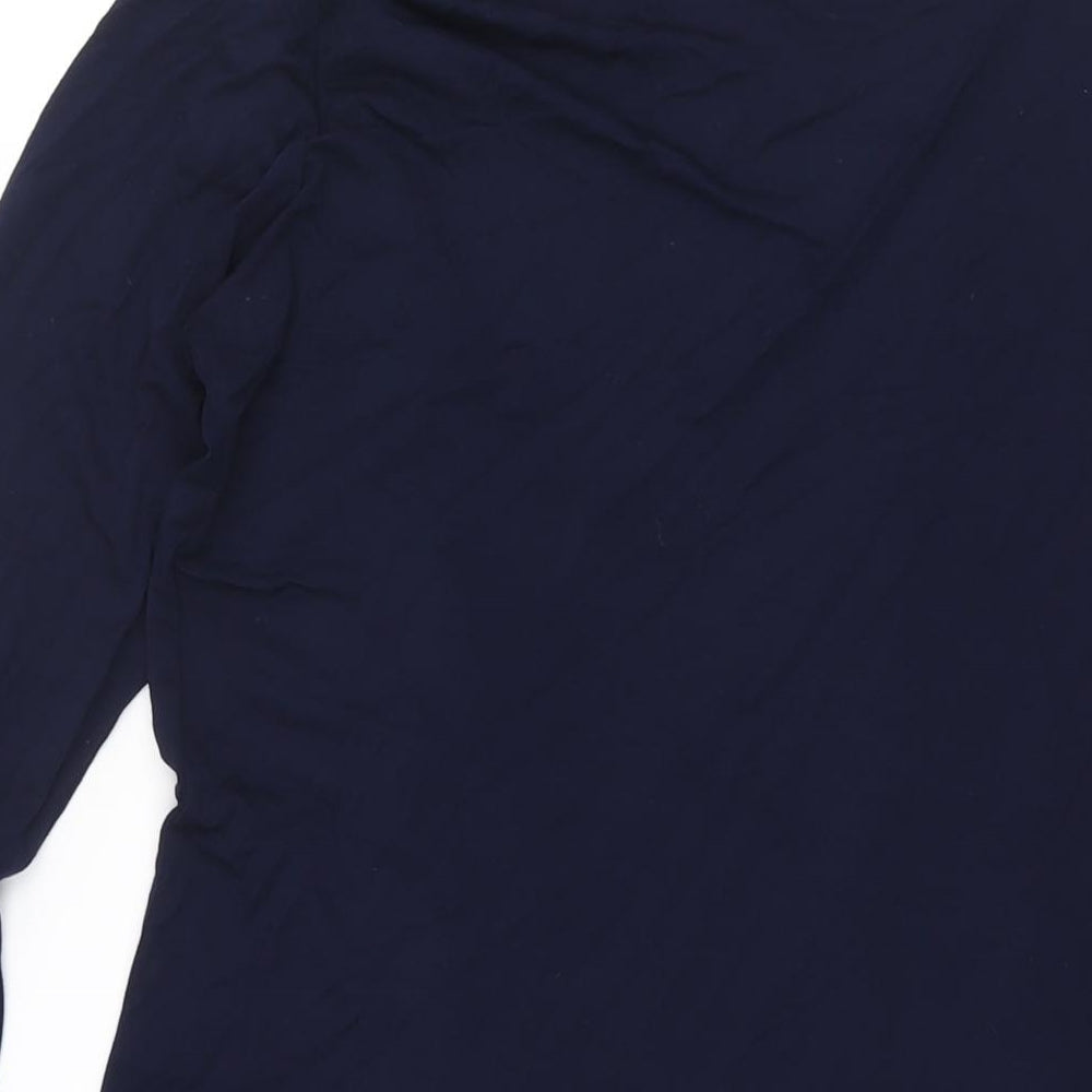 Womens UK Size S BASSINI Blue Kimono Blouse