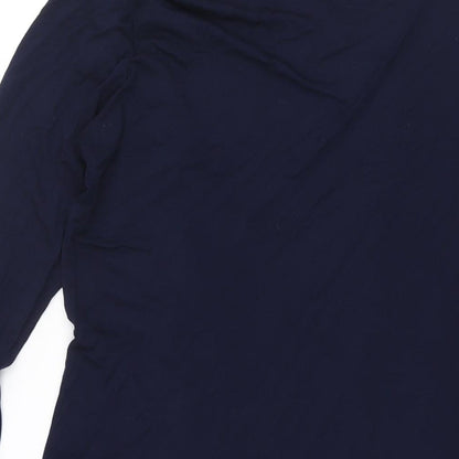 Womens UK Size S BASSINI Blue Kimono Blouse