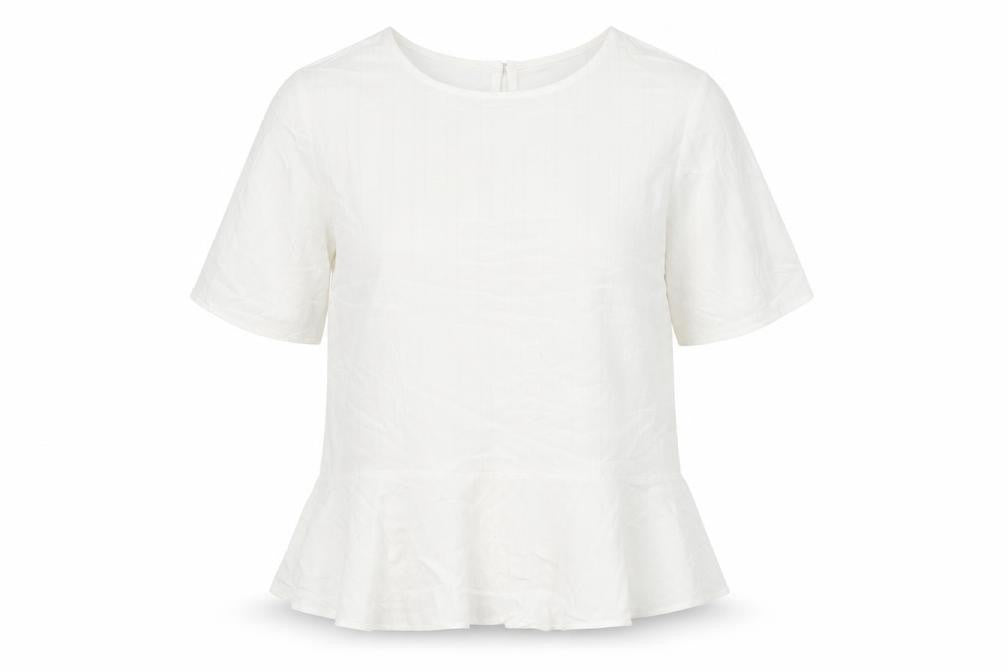 Womens UK Size 16 NEXT Ivory Basic Blouse