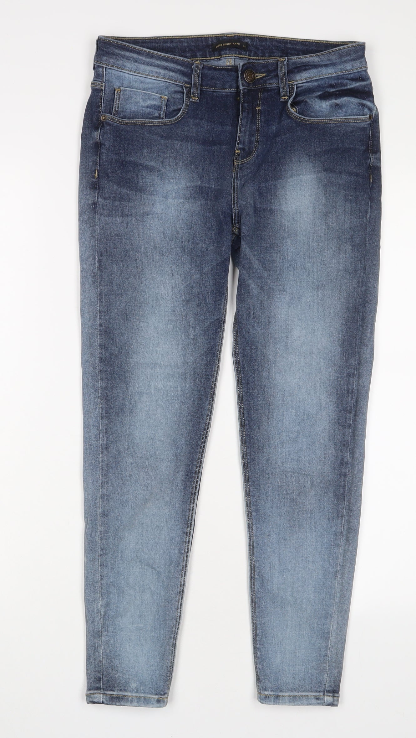 Jealous 21 Womens Blue Cotton Skinny Jeans Size 30 in L20 in Regular Zip