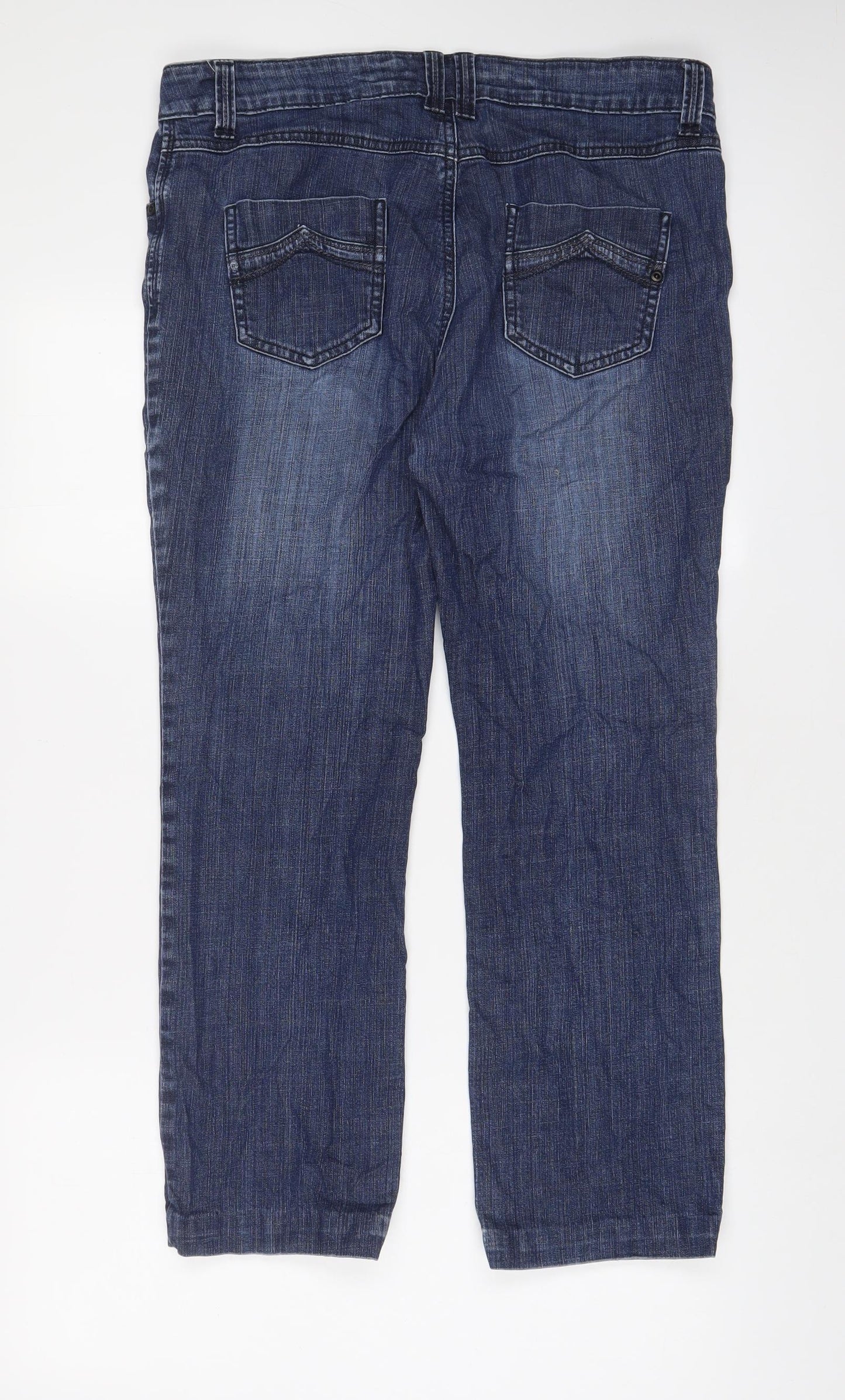 Womens UK Size 34 in Marks and Spencer Regular Fit Straight Blue Jeans