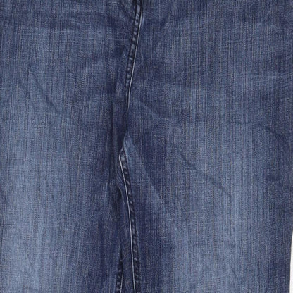 Womens UK Size 34 in Marks and Spencer Regular Fit Straight Blue Jeans